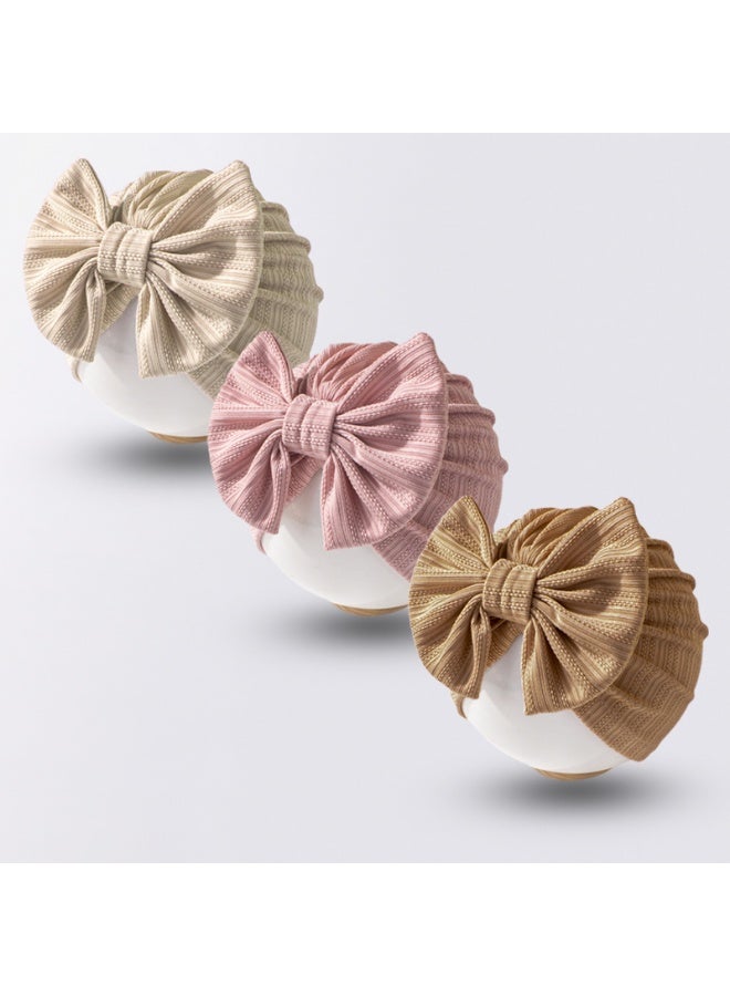 Baby Soft Turban Hats 6 Pieces Infant Hat Girls Boys Knotted Cap Beanies Headband Children Kids Head-Wear Newborn - Image 4