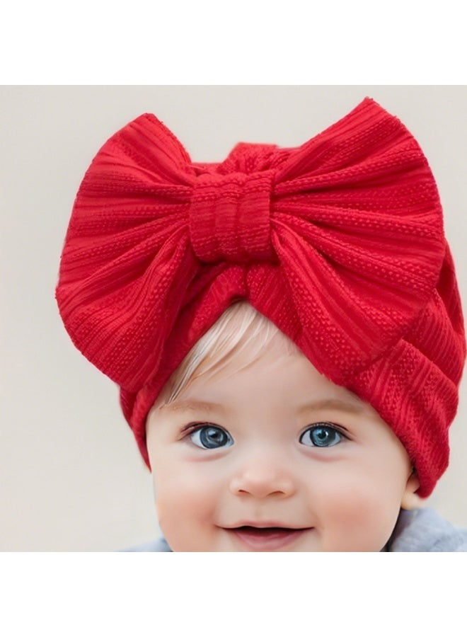 قبعات عمامة ناعمة للأطفال الرضع 6 قطع قبعات رضع بنات بنات معقود الأولاد قبعة معقودة عقال الأطفال ملابس أطفال حديثي الولادة