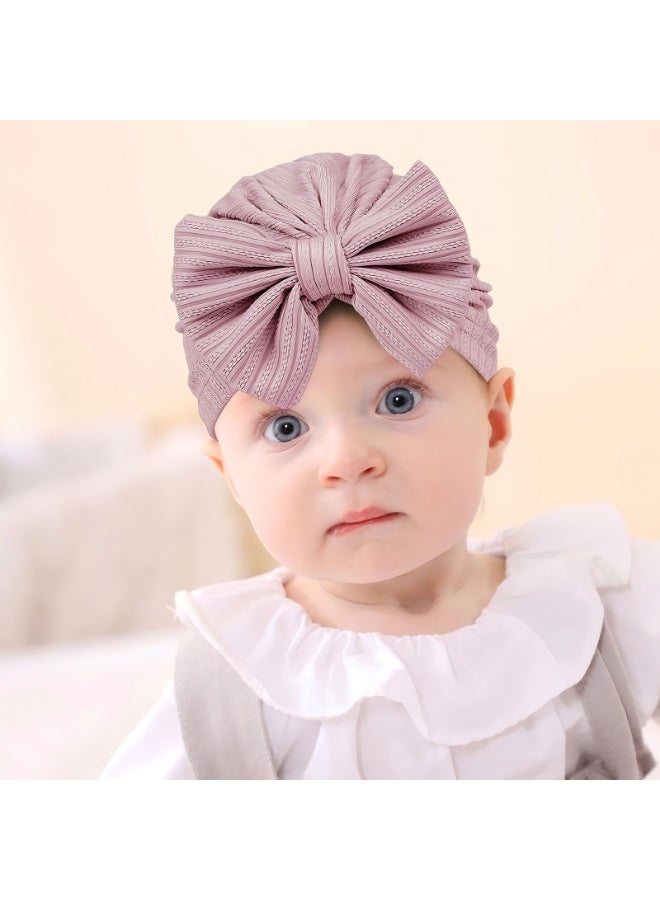 Baby Soft Turban Hats 6 Pieces Infant Hat Girls Boys Knotted Cap Beanies Headband Children Kids Head-Wear Newborn - Image 5