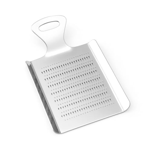 Natier Compact Stainless Steel Grater, Mirror-Polished Grinder for Garlic, Ginger, Nutmeg, Wasabi and Chocolate - Image 1