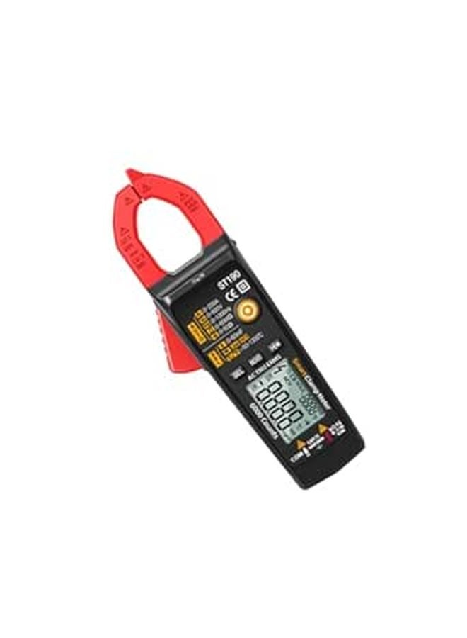 Auto Digital Clamp Meter Multimeter Voltage Current Tester Red For Home Industrial Use - Image 1