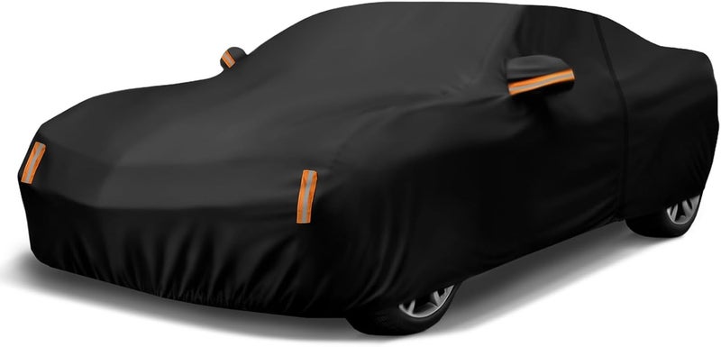 NEVERLAND Car Cover Waterproof All Weather Custom Fit for Chevy Camaro 2010-2026, Heavy Duty Outdoor Full Exterior Cover for Automobiles, Sun Rain UV Dust Snow Protection with Door Zipper - Image 1