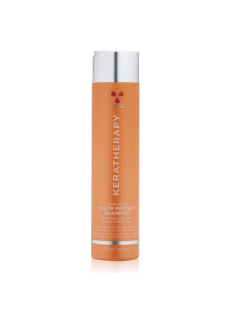 KERATHERAPY KERATHERAPY Keratin Infused Color Protect Shampoo 101 fl oz 300 ml  Gluten Free Color Protecting Shampoo for Color Treated Hair with Kerabond Technology Red Raspberry Oil Omega 3  6 
