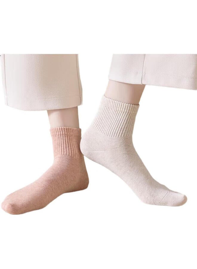 DR.CHU Chuyi Sheng Disposable Socks For Men And Women, Daily Cotton Socks, Mid To High Tube, Military Training, Sweat-absorbing, Breathable, Essential For Travel And Business Trips, Black, 7 Pairs - Image 3