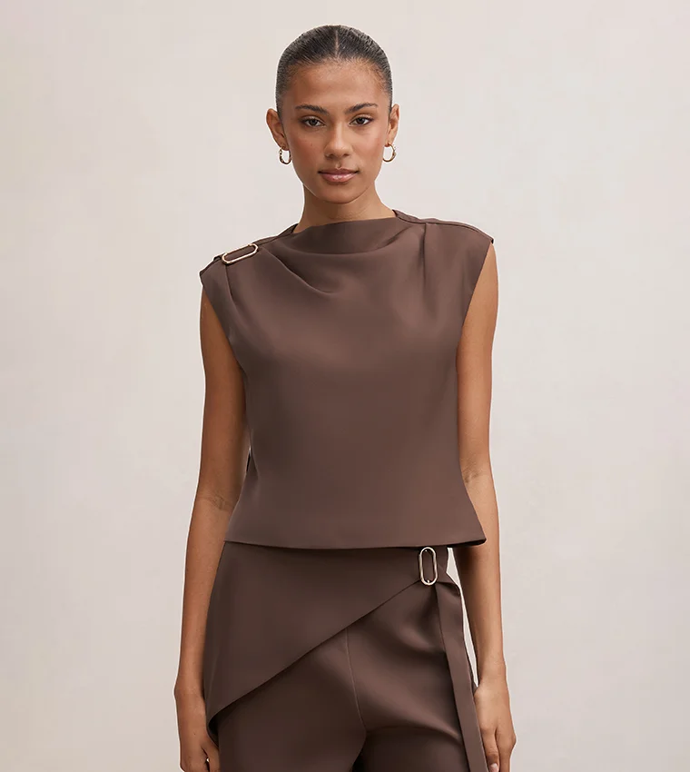 فورايفر نيو Kris Gold-Tone Hardware Top