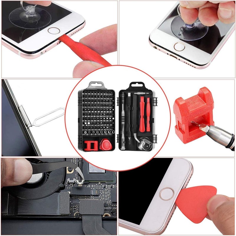 ShowTop Precision Screwdriver Set, 110 in 1 Magnetic Screwdriver Repair Tool Kit for iPhone Series/Mac/iPad/PS3/PS4/Switch/Eyeglasses/Watch/Cellphone/PC/Electronic - Image 5