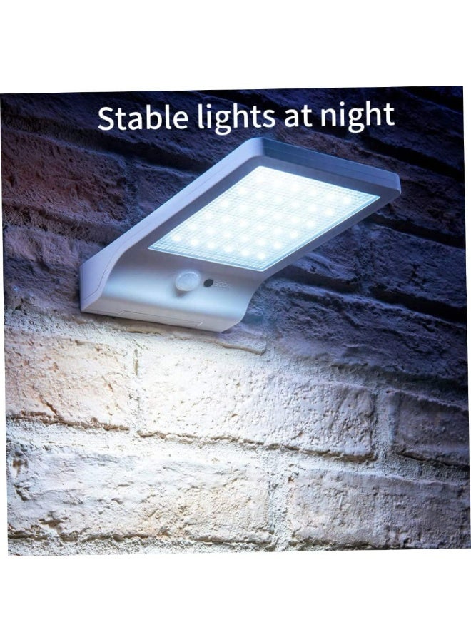 Solar Outdoor Wall Light – 36LED Motion Sensor Security Light with Adjustable Panels, IP44 Waterproof, Auto Dusk-to-Dawn Lighting for Garden, Yard, Pathway (White) - Image 5