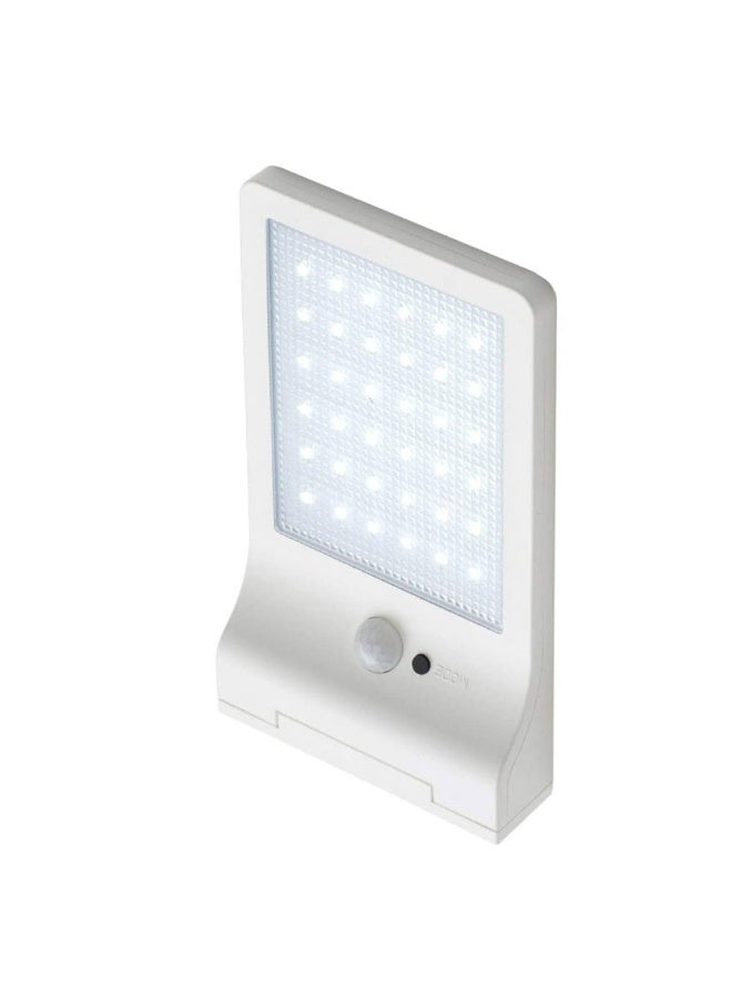 Solar Outdoor Wall Light – 36LED Motion Sensor Security Light with Adjustable Panels, IP44 Waterproof, Auto Dusk-to-Dawn Lighting for Garden, Yard, Pathway (White) - Image 1