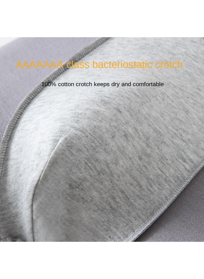 Top melon Cotton Antibacterial Crotch】4 Pairs Of Light Luxury Thin Breathable Men's Underwear For Teen Boys, Boxer Briefs - Image 5