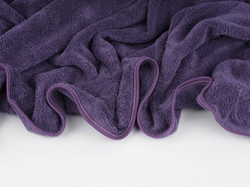 Glivary Microfiber Large Bath Towels Extra Soft Plush & Quick Dry High Absorbency Large Size Towels for Bathing(70 * 140 cm) (Dark Purple) - Image 3