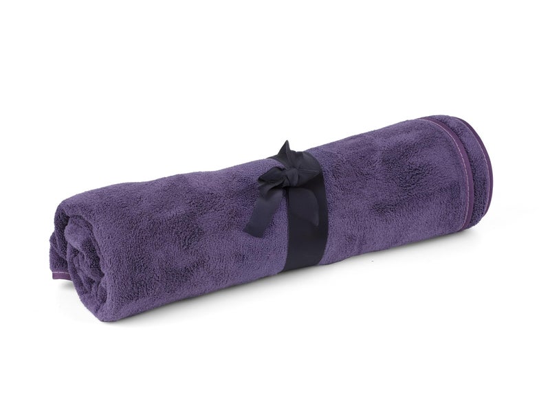 Glivary Microfiber Large Bath Towels Extra Soft Plush & Quick Dry High Absorbency Large Size Towels for Bathing(70 * 140 cm) (Dark Purple) - Image 2