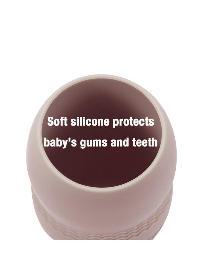 PandaEar 3 Pack Silicone Cups for Baby 6-12 Months| Open Tiny Cups Toddler Sippy Cups| Unbreakable Durable Silicone Training Cup Weaning Water Drinking Cup - Image 3