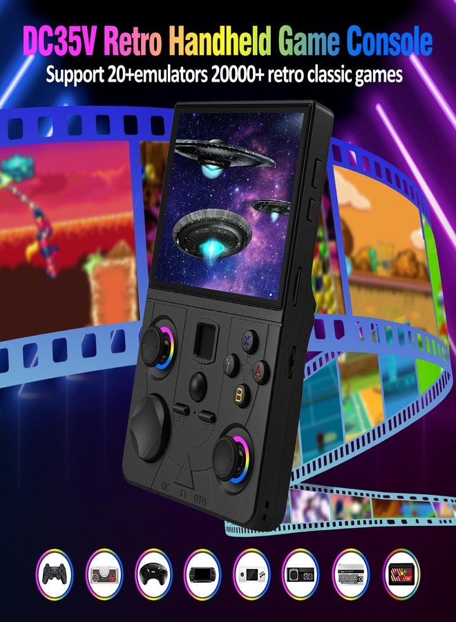EraVortx DC35V Retro Handheld Game Console, 3.5 Inch HD IPS Screen (Black) - Image 2
