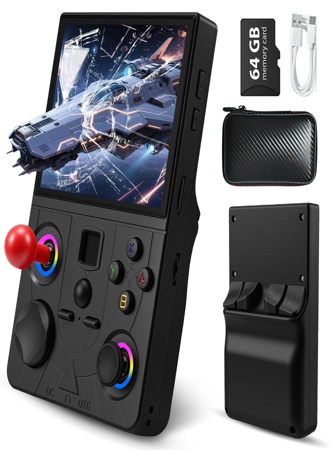 EraVortx DC35V Retro Handheld Game Console, 3.5 Inch HD IPS Screen (Black) - Image 1
