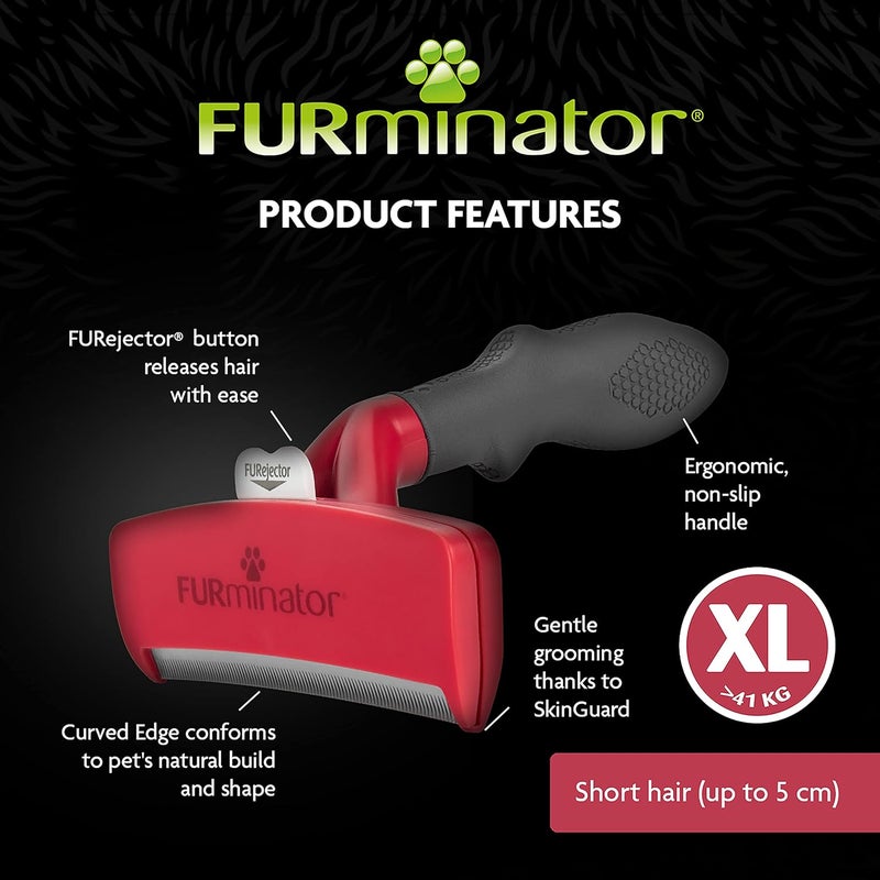 فورمينوتر Furminator - شعر قصير للكلاب - كبير جدًا - (640.7050) / كلاب حواف مطاطية واقية من الصدمات - Image 5