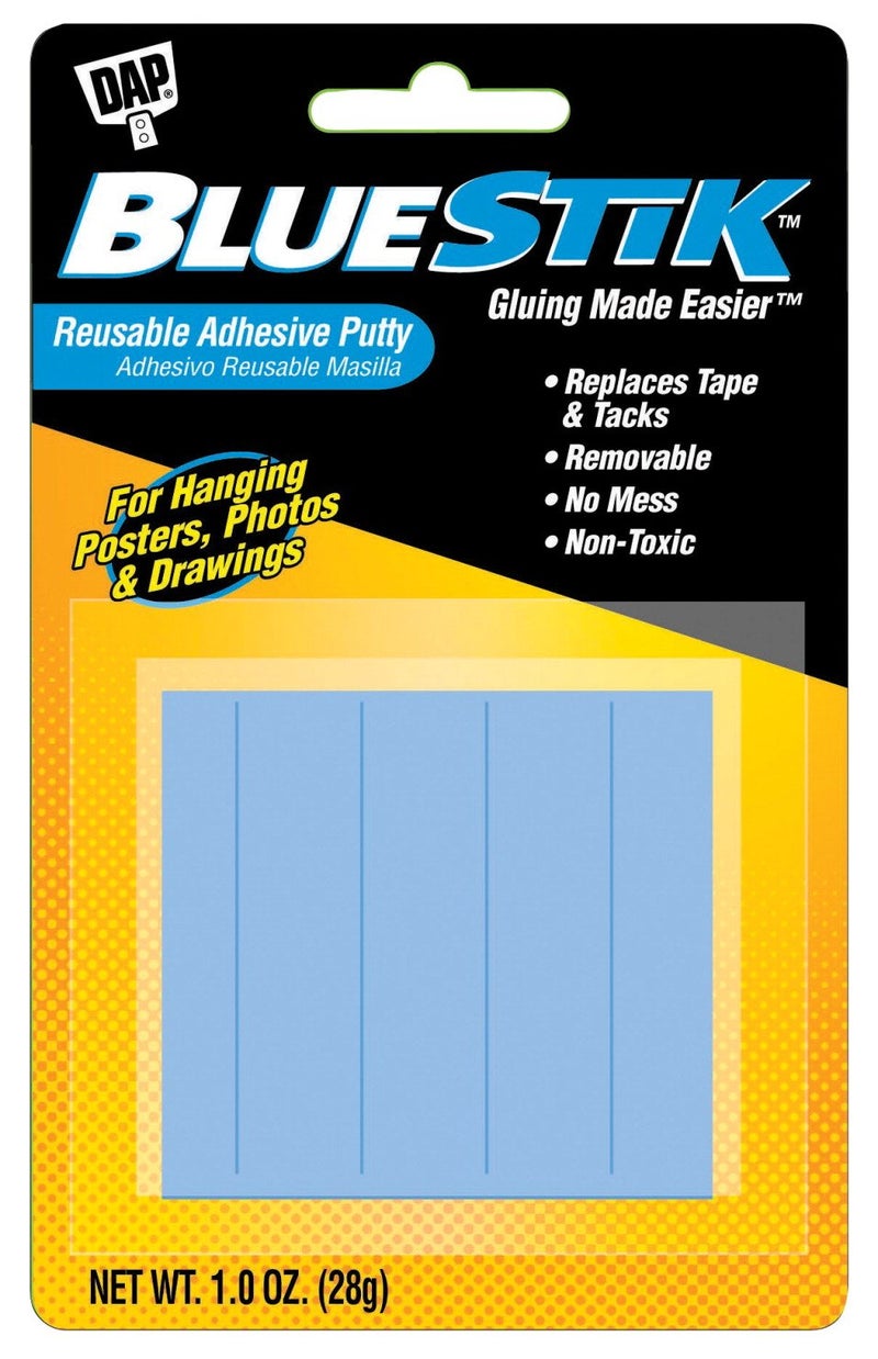Dap Blue Stik Reusable Adhesive Putty-1 Ounce, 1 Pack - Image 1