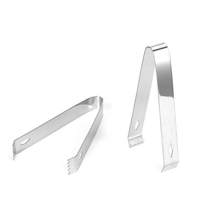 2 PACK ICE TONGS 59 INCH SMALL SERVING TONGS FOODGRADE SMALL TONGS FOR APPETIZERS STAINLESS STEEL SUGAR TONGS ICE TONGS FOR ICE BUCKET PARTY COFFEE BAR SILVER