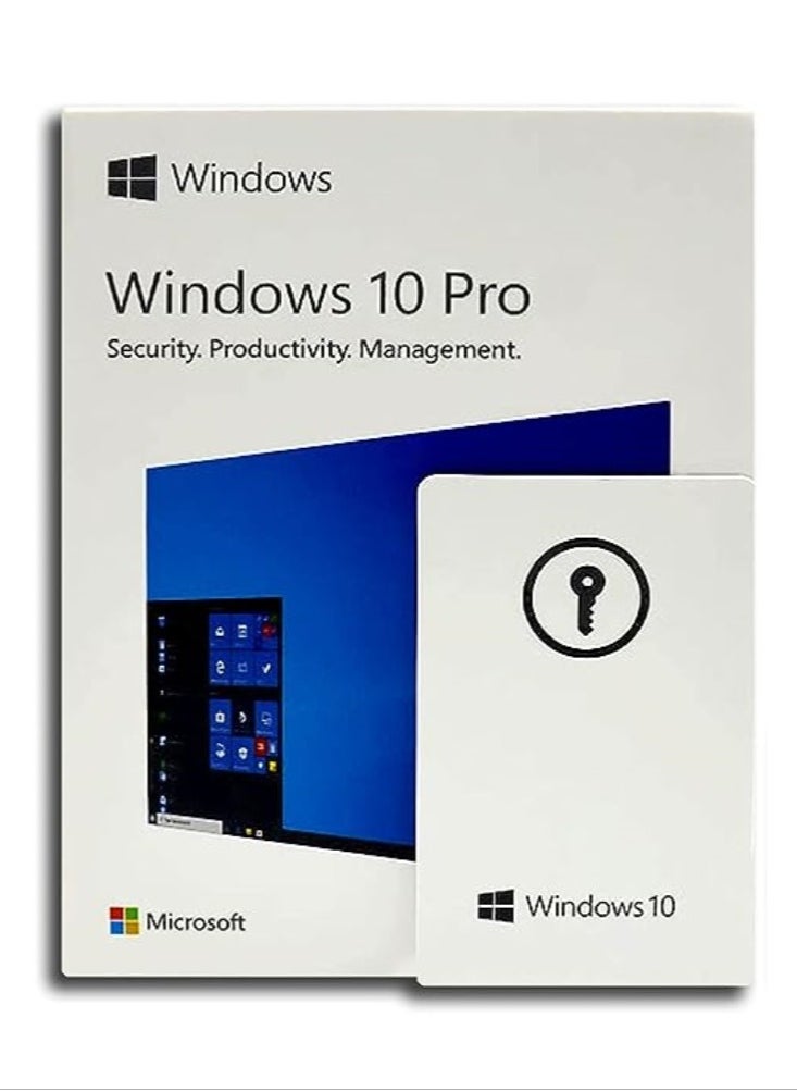 Windows نظام التشغيل Windows 10 Professional USB باللغة الإنجليزية 32 بت 64 بت مع USB | صندوق البيع بالتجزئة | حياة 