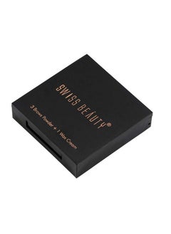 SWISS BEAUTY Eyebrow Palette With Wax Cream ;Travelfriendly Eyebrow Palette With Blendable Colors For Face Makeup ; Shade02 5Gm;  - Image 4