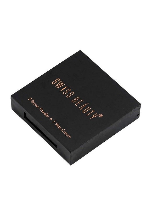 SWISS BEAUTY - Eyebrow Palette With Wax Cream ;Travelfriendly Eyebrow Palette With Blendable Colors For Face Makeup ; Shade02 5Gm; - Image 1