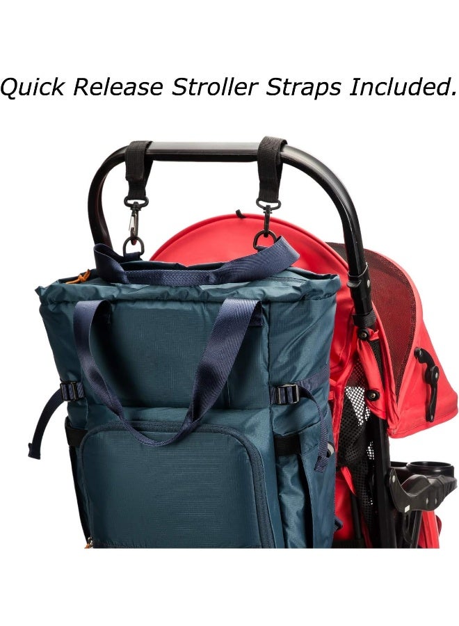 Perilogics Ultra Lightweight Convertible Travel Nappy Bag Backpack With A Casual Sporty Design - Image 4