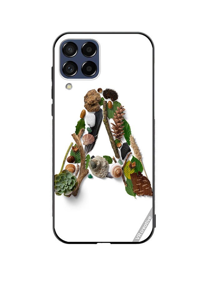 Protective Case Cover For Samsung Galaxy M12 Alphabet A Design Multicolour