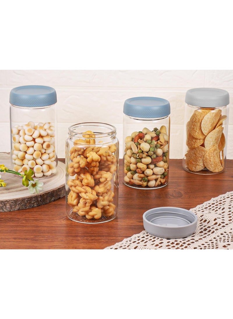 KUAIJI 25.36 oz Glass Jars with Lids 6 Pack Glass Jars with Airtight Lids,  Overnight Oats Containers With Lids For Snacks, Yogurt, Chia  Jars With Lids Glass Food Storage Containers