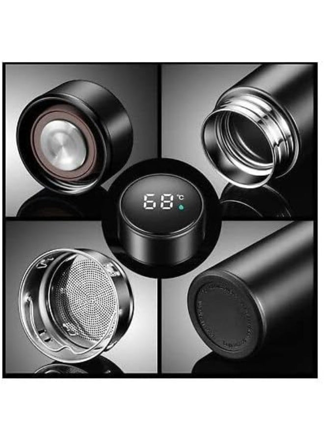 Smart Temperature Display Thermal Bottle  Matte Black - Image 2