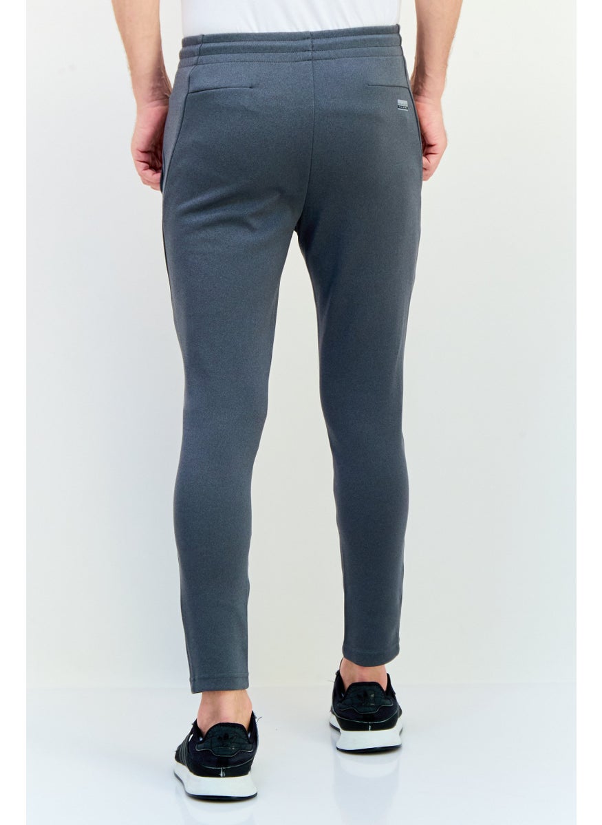 Reebok Men Sportswear Fit Brand Logo Training Track Pants, Grey  - Image 3
