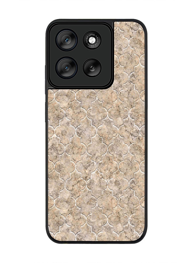 Stylizedd For Motorola Moto G56 Case,Slim fit Camera Protection, Shockproof Thin Phone cover  - Arabesque Tiles - Image 1