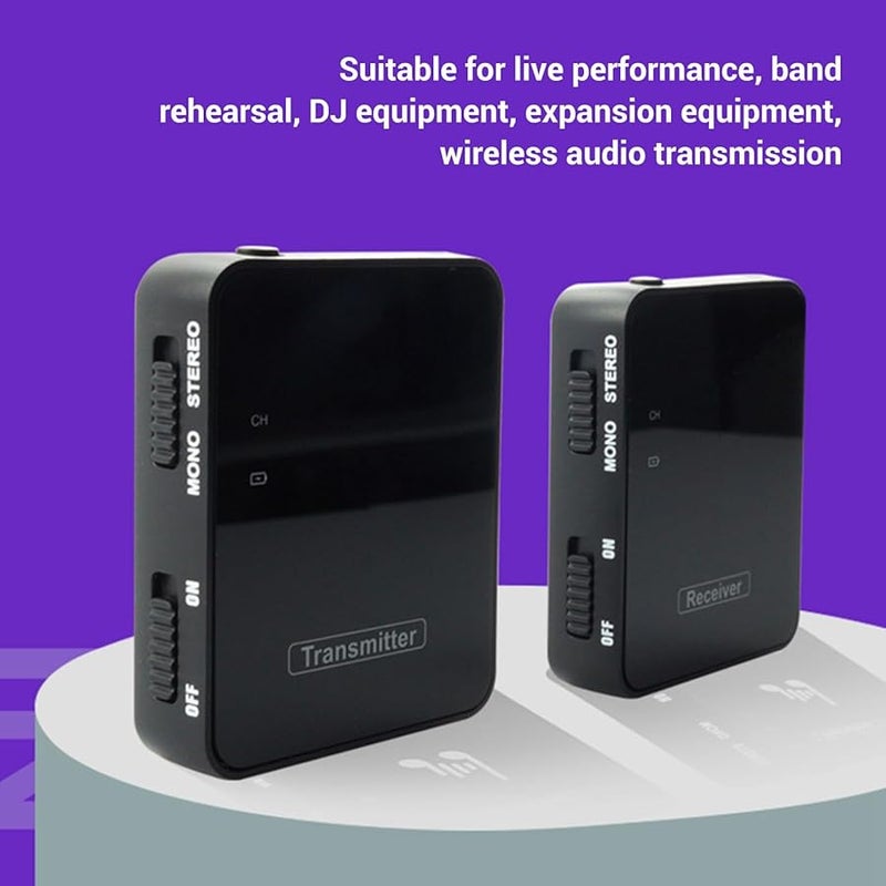 Rechargeable 2 4G Stereo IEM System Transmitter Receiver Kit for Studio Band Live Performance - Image 4