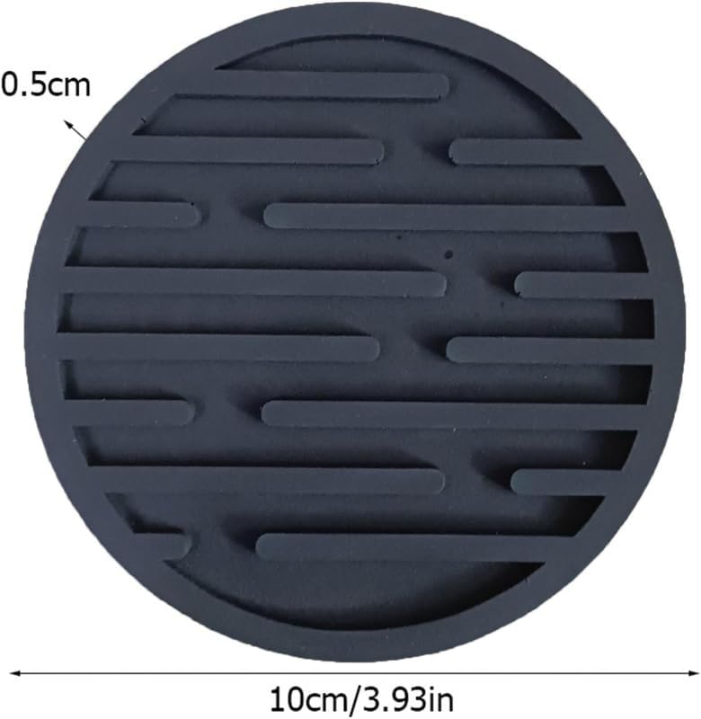 My Creative Hut Silicone Coasters Set of 6 Pot Holder Drink Coasters Perfect Tea Coasters for Dining Table for Hot Pots All Type of Glasses Mugs hot and Cold (Grey) - Image 3