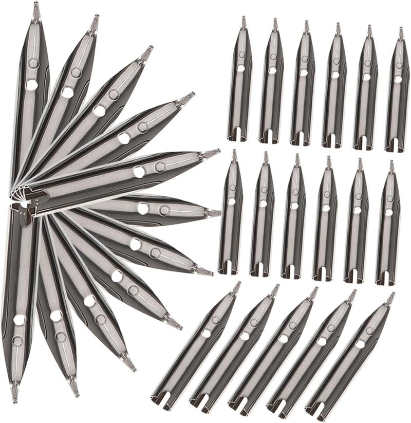 DOITOOL 15pcs Fountain Pen Replacement Nibs for Calligraphy Compatible with Iridium Tips for Students and Artists and Easy to Use - Image 1