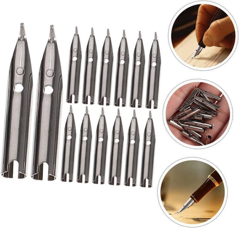 DOITOOL 15pcs Fountain Pen Replacement Nibs for Calligraphy Compatible with Iridium Tips for Students and Artists and Easy to Use - Image 2