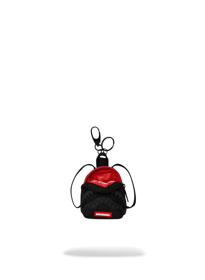 SPRAYGROUND PRINTED ZIPPER SHARK KEYCHAIN