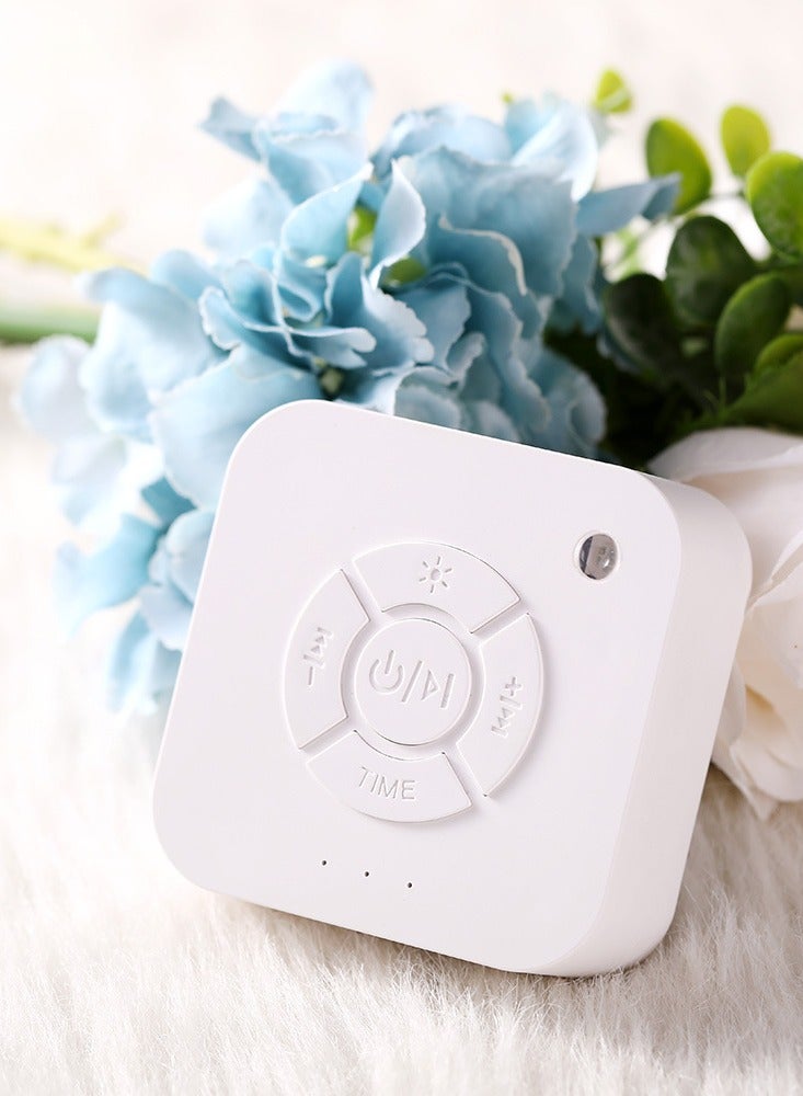 شراء جوي جهاز صوت الضوضاء البيضاء، جهاز محمول لنوم الأطفال - 10 مسارات صوتية طبيعية مهدئة للمنزل والمكتب والسفر والطفل - إعدادات مؤقت متعددة - خيارات شحن البطارية أو المحول - Image 3