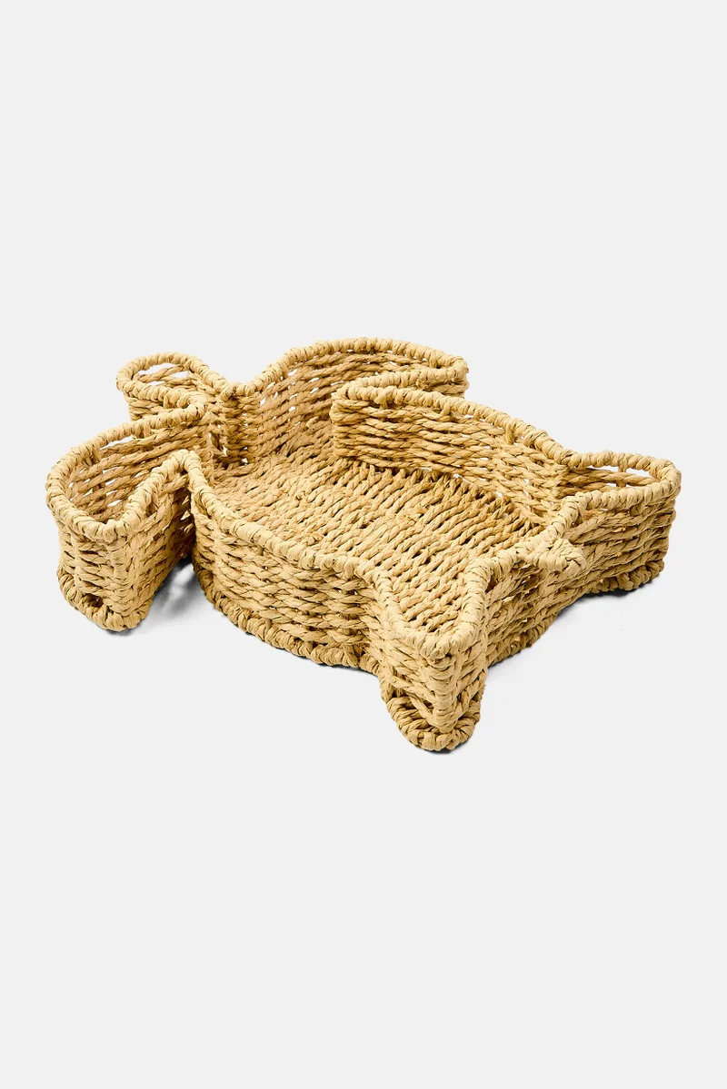 موي موتشو Turtle Decorative Tray, Natural