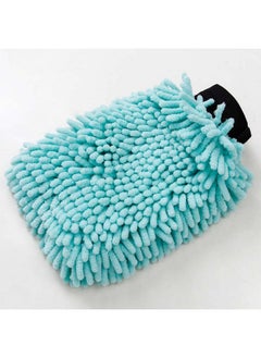 Kuber Industries Kuber Industries Chenille Dry Mitt Gloves | Multi-Purpose Gloves for Kitchen, Home & Laptop Cleaning | Lint & Scratch Free | Super Absorbent | Light Green | Convenient and Versatile Cleaning Mitts  - Image 1