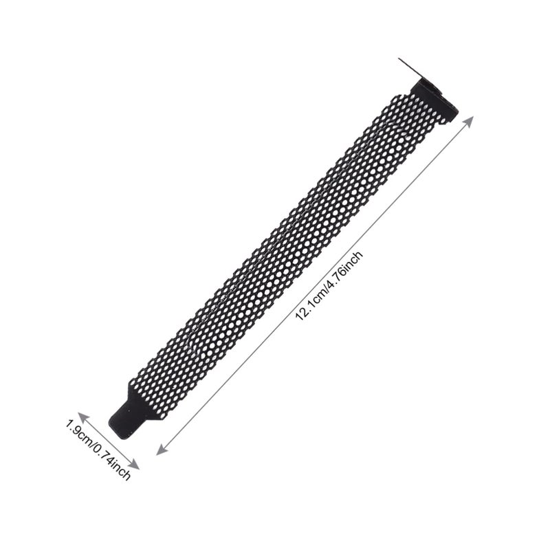 Black 60 Pcs Computer Case Vent Mesh PCI Slot Covers for ATX MATX Easy Install - Image 3