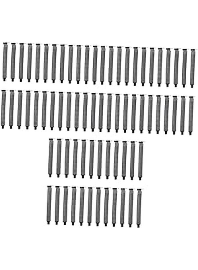 Black 60 Pcs Computer Case Vent Mesh PCI Slot Covers for ATX MATX Easy Install - Image 1