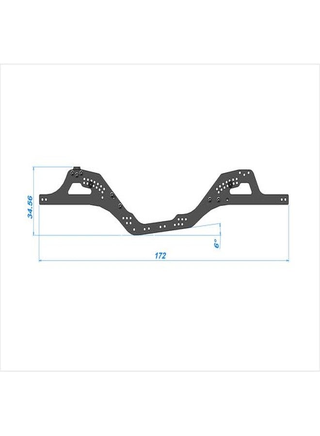Hot Racing SXTF14GAC LCG Graphite Angled Chassis Kit SCX24 - Image 3