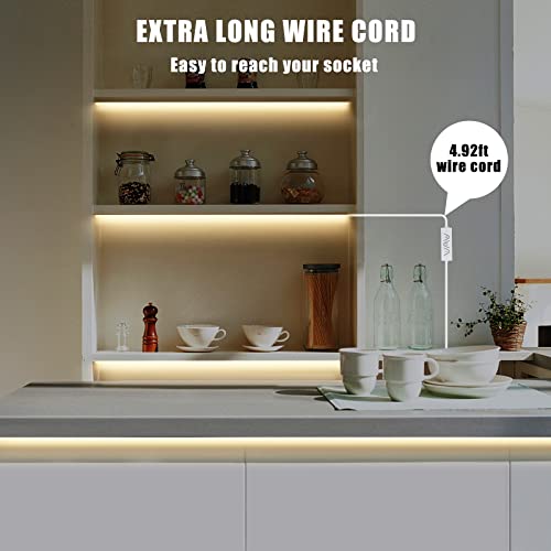 Tatazone 5V USB COB Led Strip Light with RF Remote, 4.92ft 3000K CRI93+ Dimmable USB Powered COB Led Light Strip, Indoor COB Led Light for Cabinet, TV, Camping, Monitor, Showcase, Motorhome - Image 4