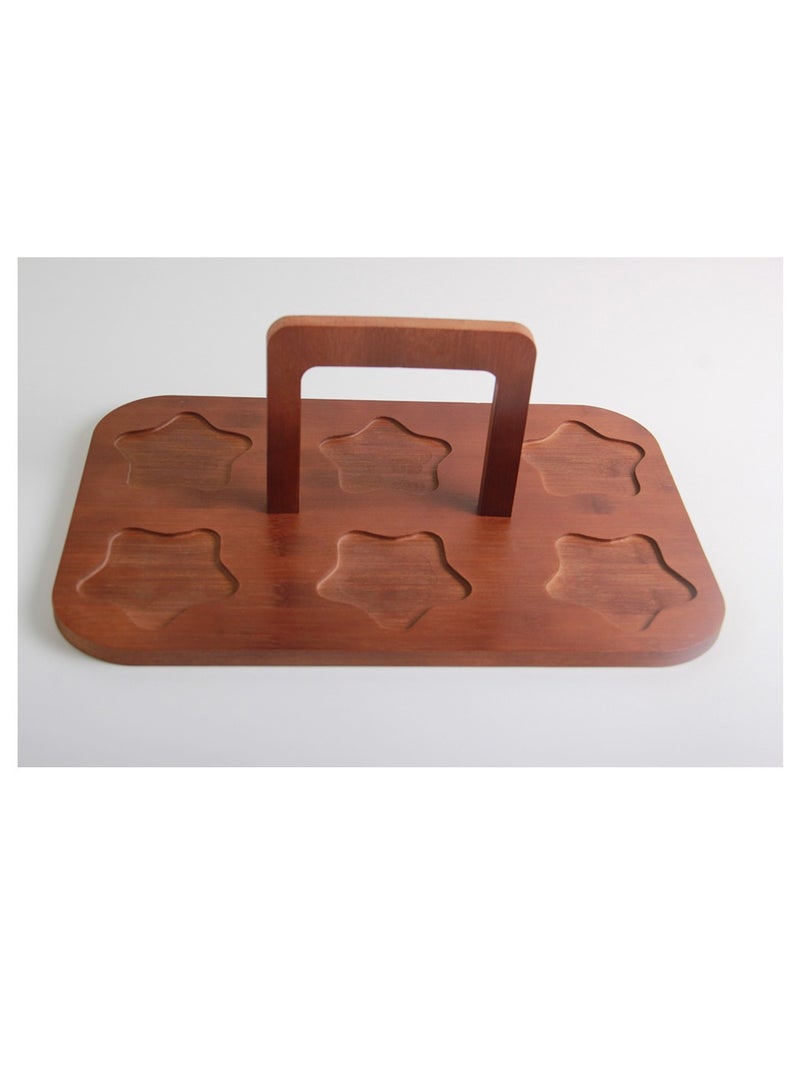 A serving tray with a lids, a royal touch of your home decor Brown  - Image 4