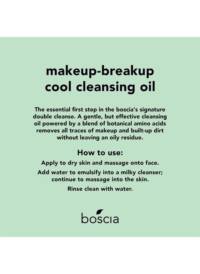 boscia - boscia MakeUp-BreakUp Cool Cleansing Oil - Vegan Cruelty-Free, Natural Skincare, Rose Hip & Vitamin E Oil-Based Face Cleanser Makeup Remover, 150ml - Image 1