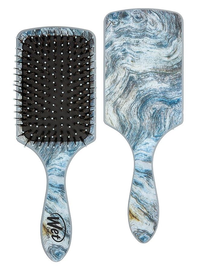 Wet Brush Paddle Hair Brush, Distressed Wood, Multicolor - Ultra-Soft IntelliFlex Detangling Bristles with AquaVent Design For Spreading Hair Treatments Evenly - Pain-Free Hair Brush For Women & Men - Image 1