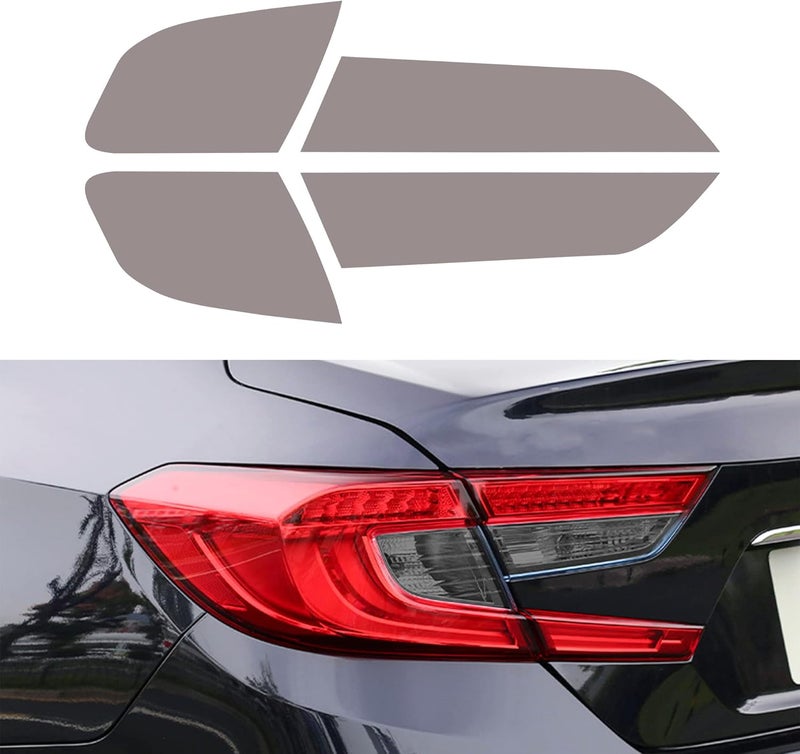 TOMALL Vinyl Smoke Tint Turn Signal Reverse Light Films Compatible with Honda 10th Accord 2018-2020 PreCut Car Tail Light Transmission Stickers Exterior Decoration (35% Light Black) - Image 1