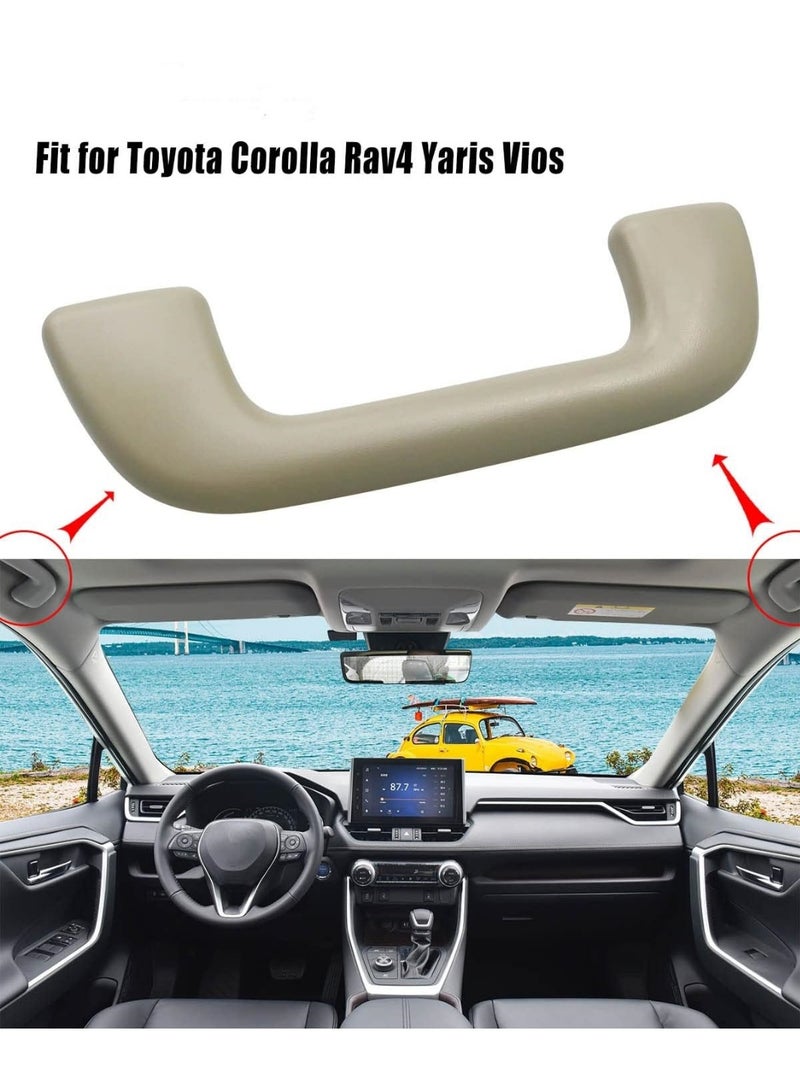 Auto Roof Pull Handle Grab Rail Without Hook Fits for Toyota Corolla Rav4 Yaris Aruis Replace 74610-52020 74610-52030 74619-0M010 74683-8010, Front Handrail, 1PC - Image 2