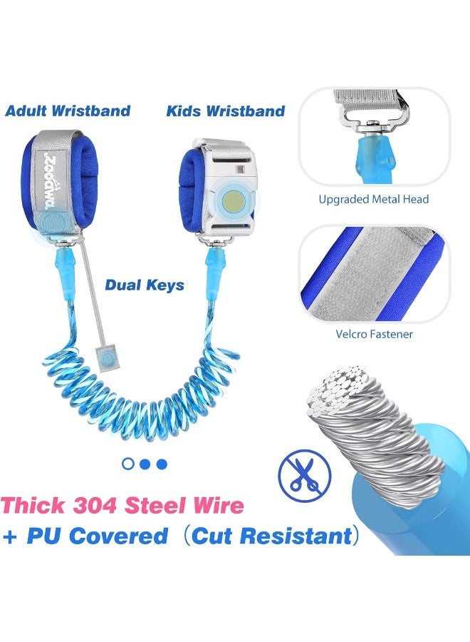Zooawa Toddler Leash 2Pack, Toddler Kids Harness Anti Lost Wrist Link with Magnetic Lock - Image 2