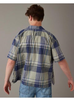 American Eagle AE Plaid Button-Up Poolside Shirt  - Image 2