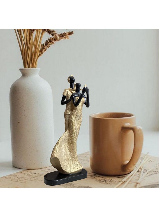 Xtore Lavish Golden Black Resin Couple with Bird for Home Decor (Pack of 1, Golden & Black) - Image 3